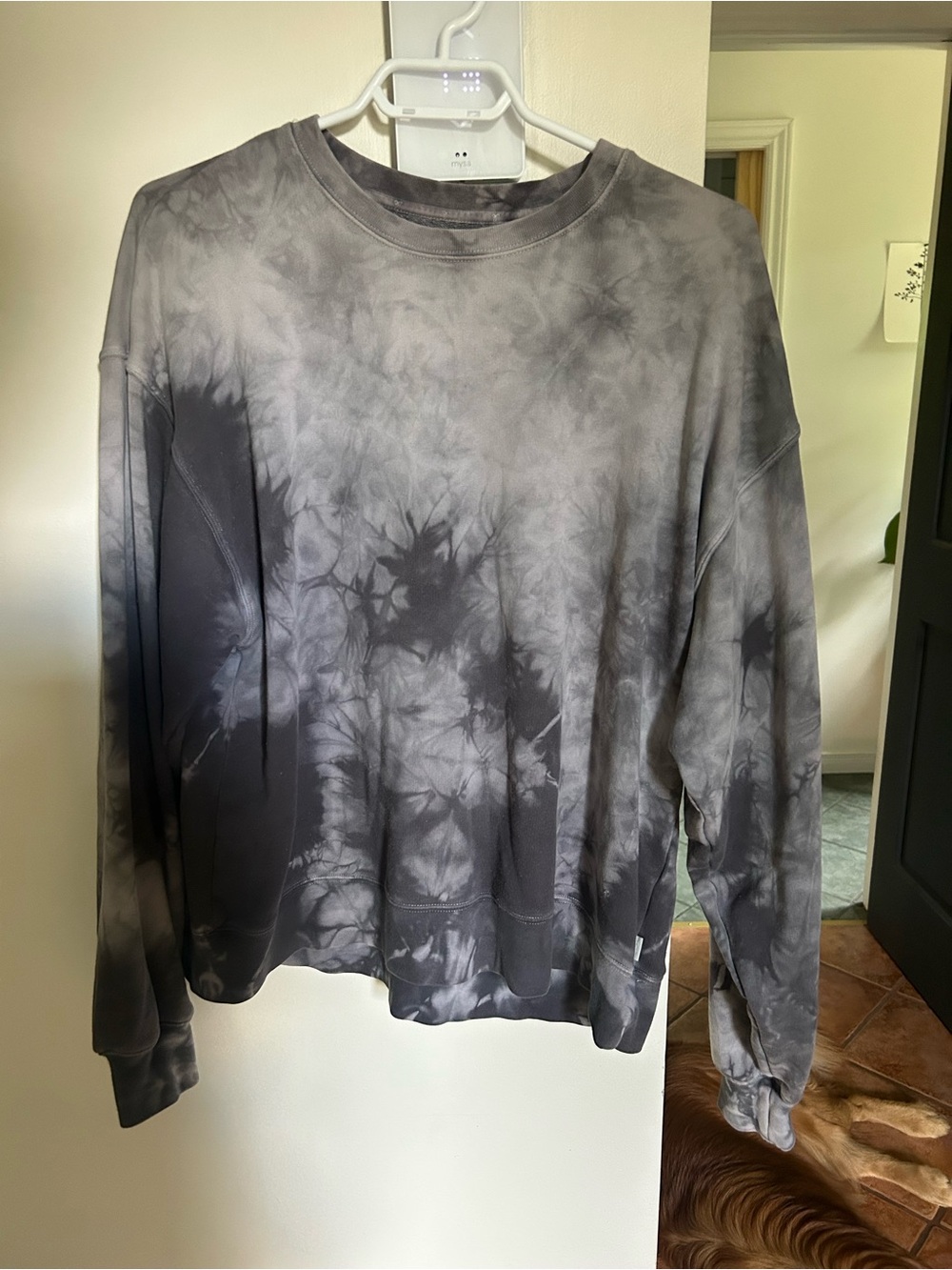 TNA Gray Tie-Dye Crewneck Sweatshirt - Women's